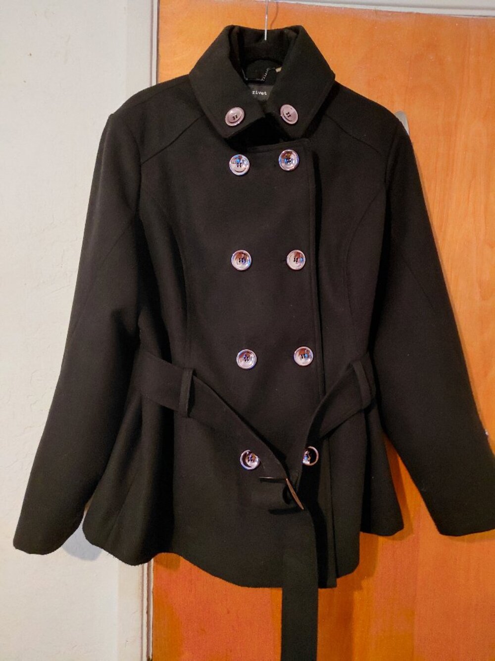 NWOT, BLACK RIVET BLACK JACKET
